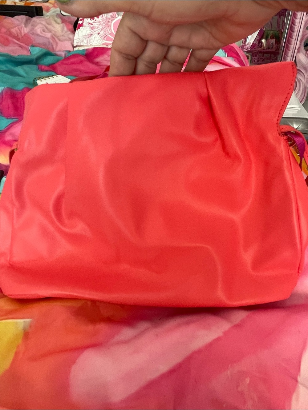 Macy's Coral Shoulder Bag